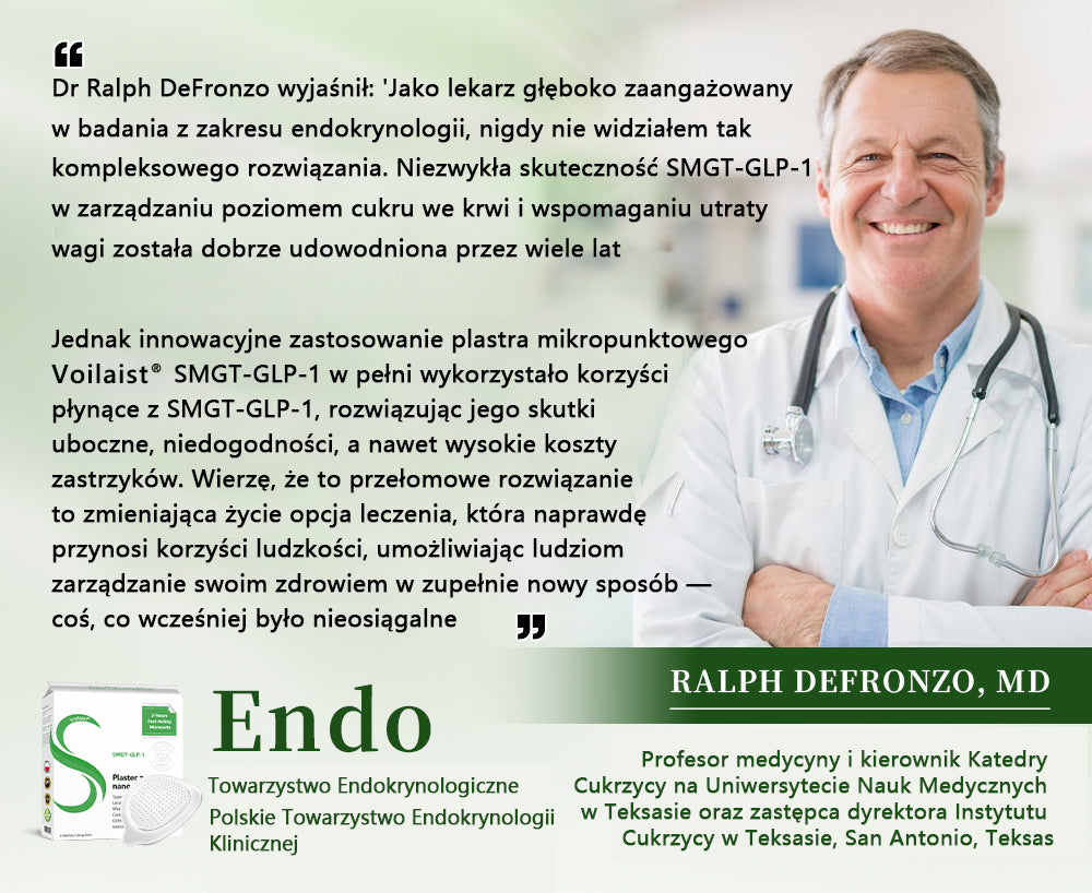 Voilaist® SMGT-GLP-1 Nano Microneedle Patch🍃Bezbolesny, długotrwały, zwalczający cukrzycę, otyłość i choroby układu krążenia🔥🔥🔥
