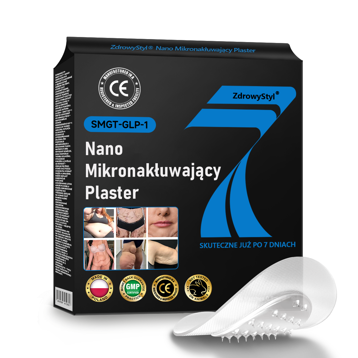 ZdrowyStyl®🌱 Nano Mikronakłuwający Plaster z SMGT-GLP-1 i Matrixyl 3000 – Odchudzanie, Ujędrnianie Skóry, Wsparcie Poziomu Cukru we Krwi, Bez Zastrzyków, Efekty w 7 Dni